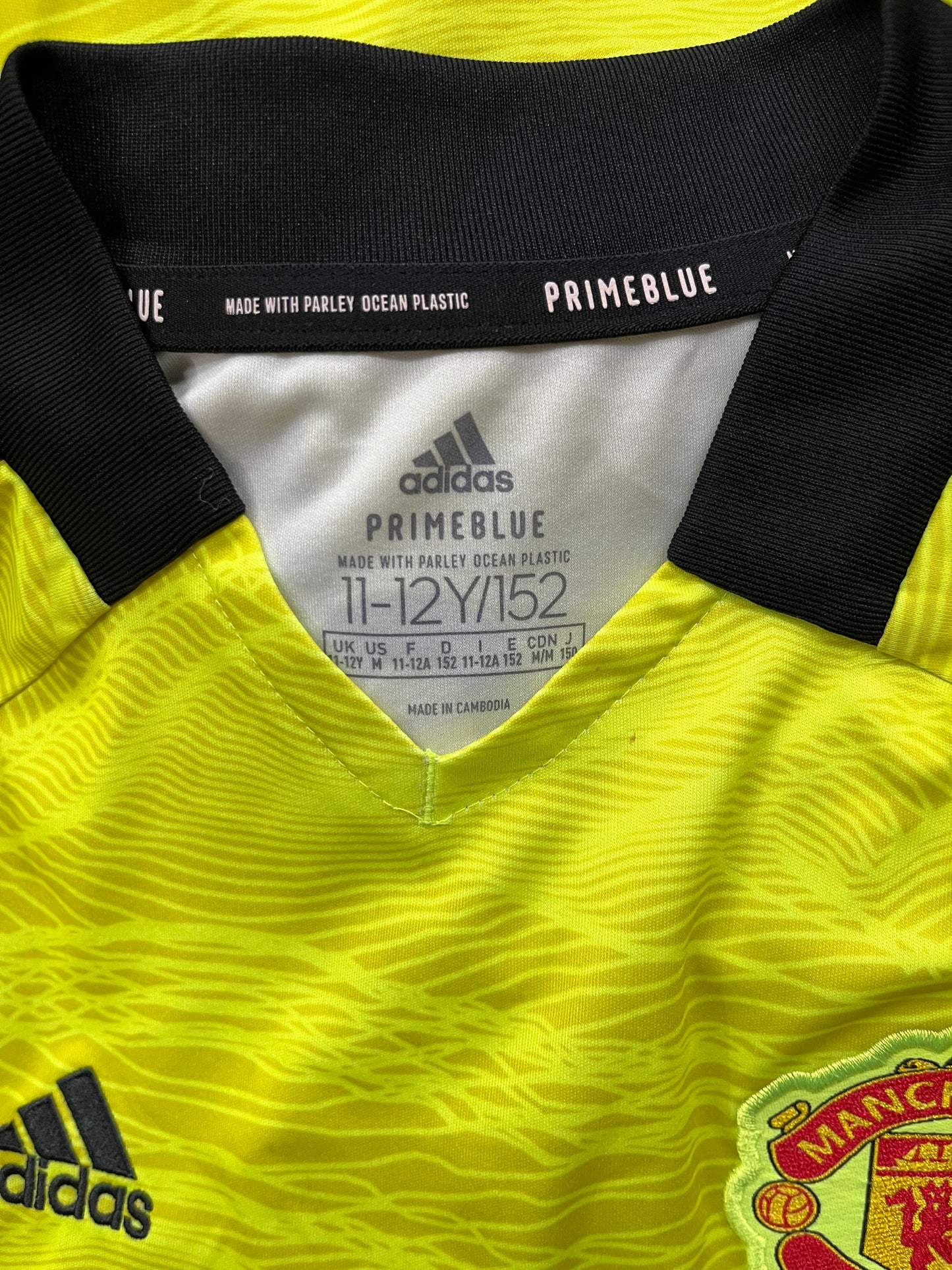 Manchester United 2021/22 D. De Gea #1 Barnatreyja - Stærð: M barna