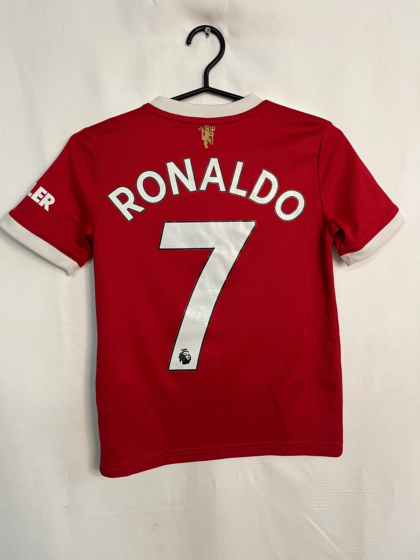 Manchester United 2021/22 C.Ronaldo #7 Barnatreyja - Stærð: S barna