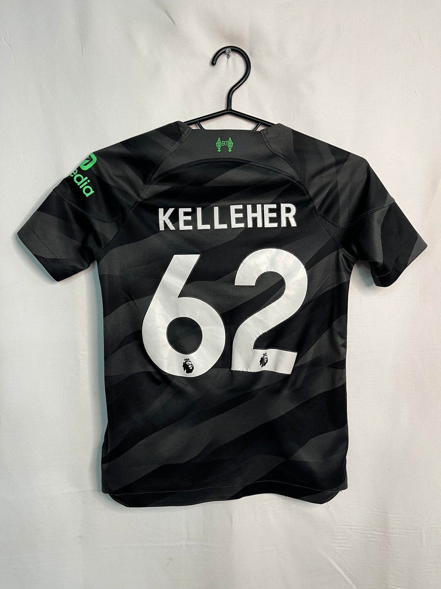 Liverpool 2023/24 Kelleher #62 Barnatreyja - Stærð: S barna (ekki í frábæru ástandi)