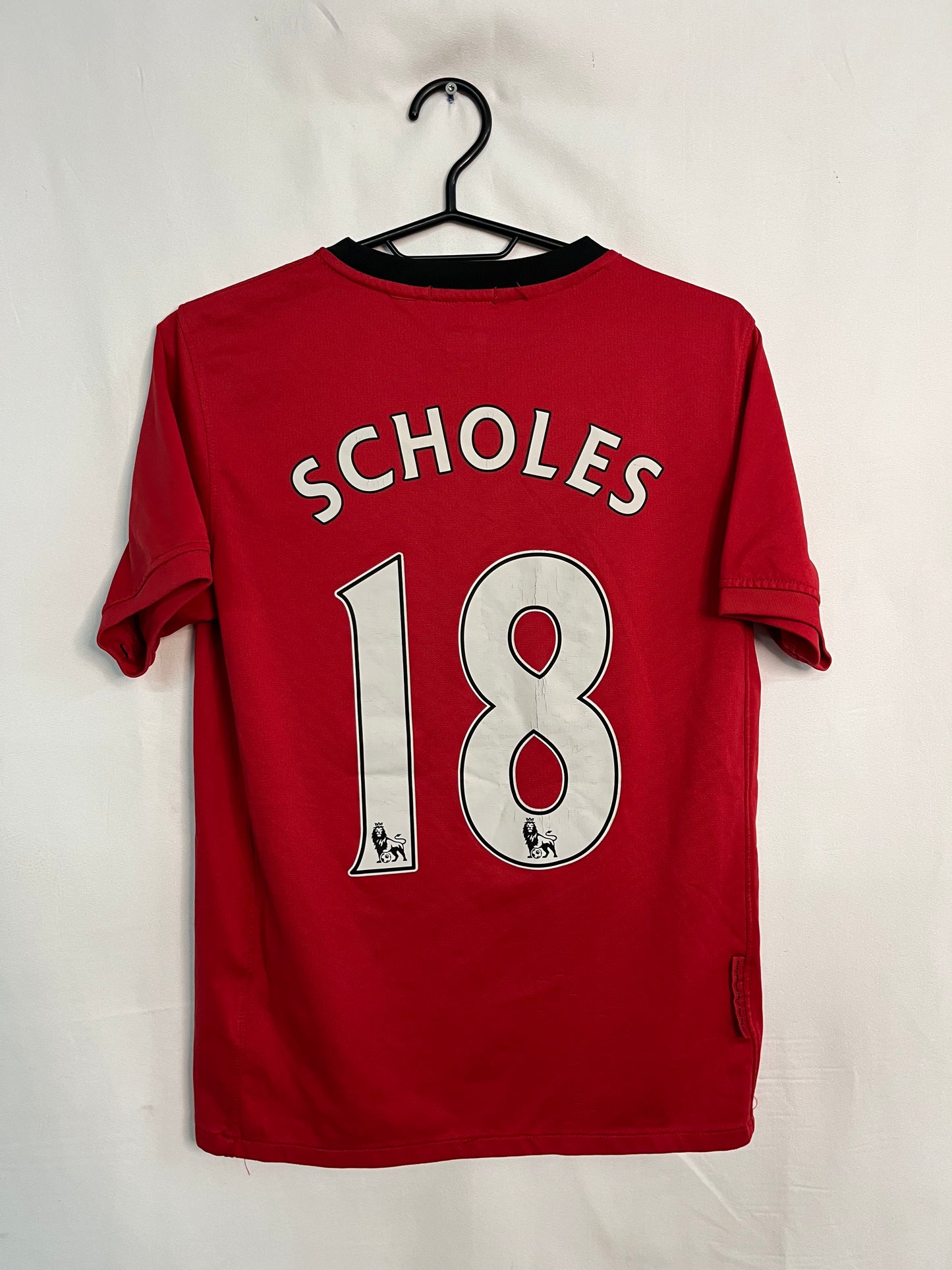 Manchester United 2010/11 P.Scholes #18 Barnatreyja - Stærð: L barna