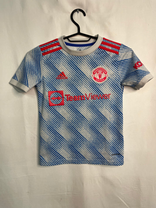 Manchester United 2021/22 Barnatreyja - Stærð: XS barna (128)