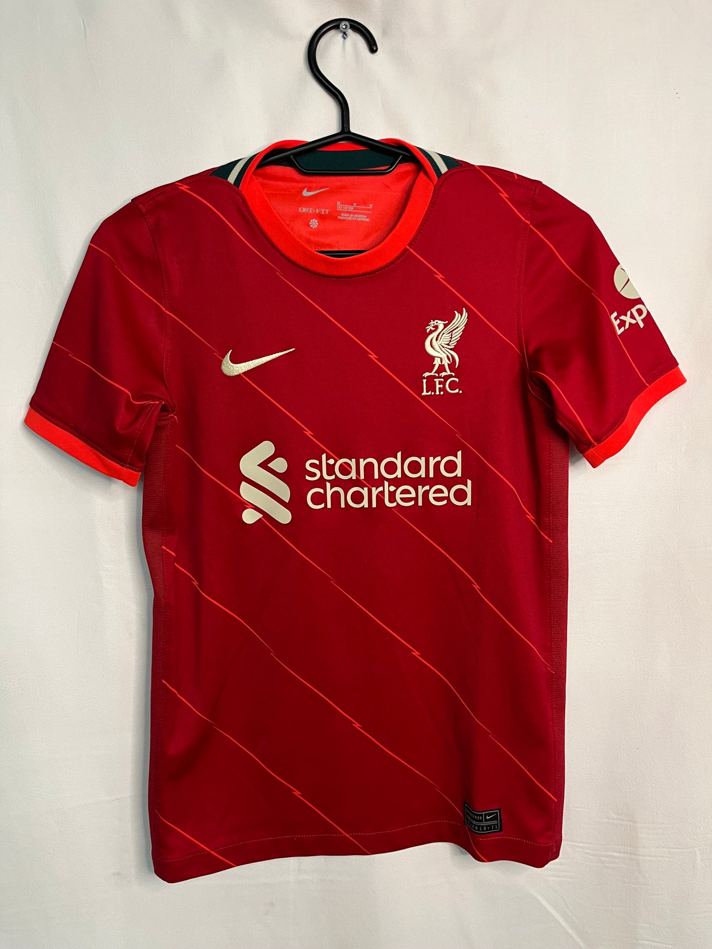 Liverpool 2021/22 Barnatreyja - Stærð: M barna