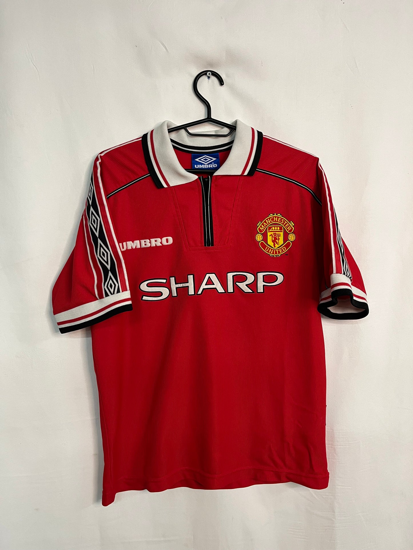 Manchester United 1998/99 D.Beckham #7 Barnatreyja - Stærð: XL barna