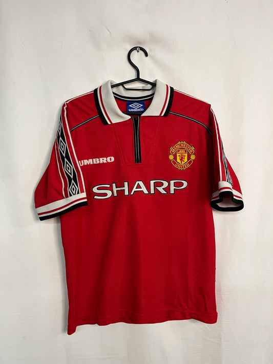Manchester United 1998/99 D.Beckham #7 Barnatreyja - Stærð: XL barna