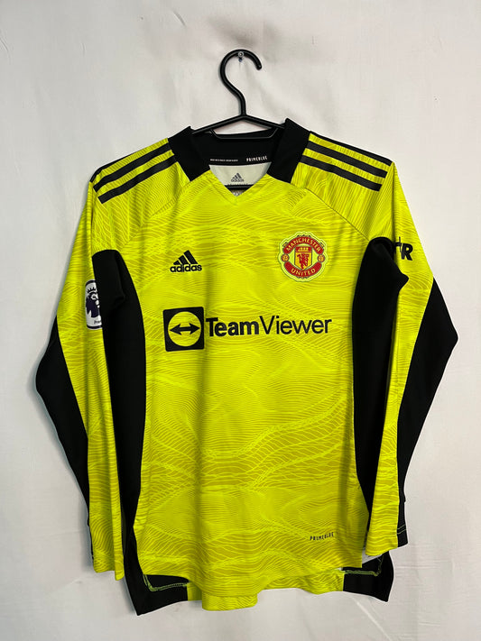 Manchester United 2021/22 D. De Gea #1 Barnatreyja - Stærð: M barna